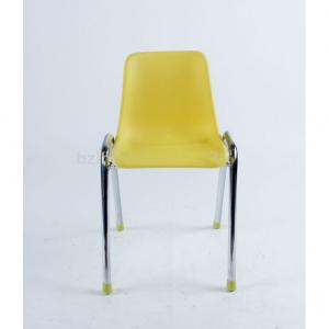 PP Stacking Kids' Chair with Steel Frame Eco-friendly Material Colorful
