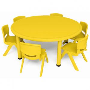 PP Plastic Children's Desk and Chairs with Different Colors Children Furniture