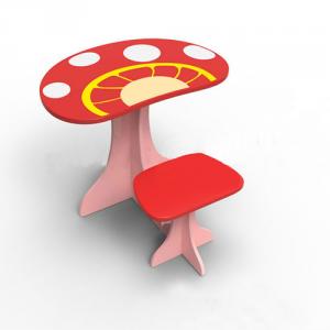 Children Furniture Preschool Children Table/Kids Study Table and Chair Set in Cartoon Mushroom Pattern System 1