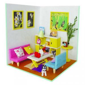 For Kids With Light And Simulation Furniture Doll House