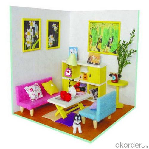 For Kids With Light And Simulation Furniture Doll House System 1