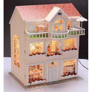 DIY Wooden Mini Doll House with Beautiful Lights and Simulation Furniture System 1
