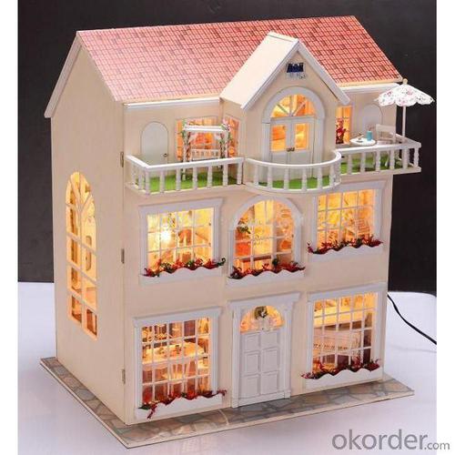 DIY Wooden Mini Doll House with Beautiful Lights and Simulation Furniture System 1