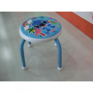 Lovely Cartoon Stool for Kids with Powder Coating Metal Frame