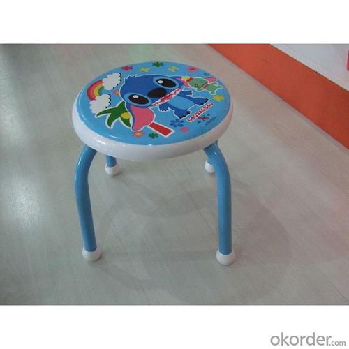 Lovely Cartoon Stool for Kids with Powder Coating Metal Frame System 1