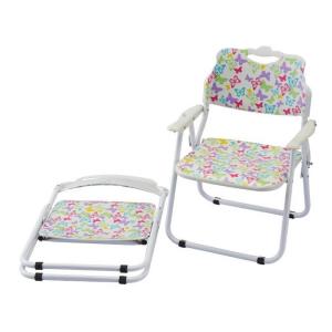 Metal Frame Kids' Chair with Armrest Foldable and Durable System 1