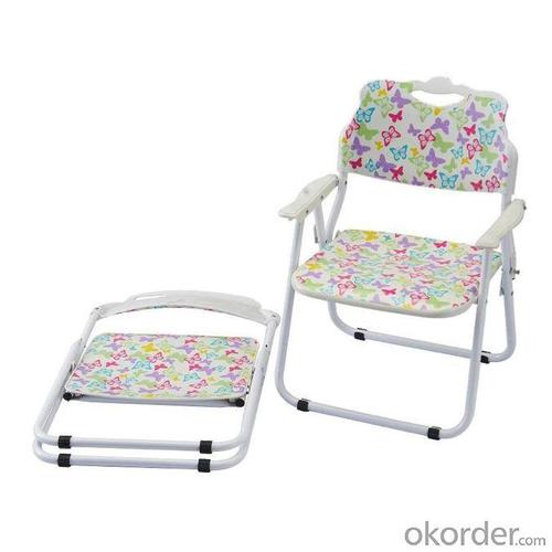 Metal Frame Kids' Chair with Armrest Foldable and Durable System 1