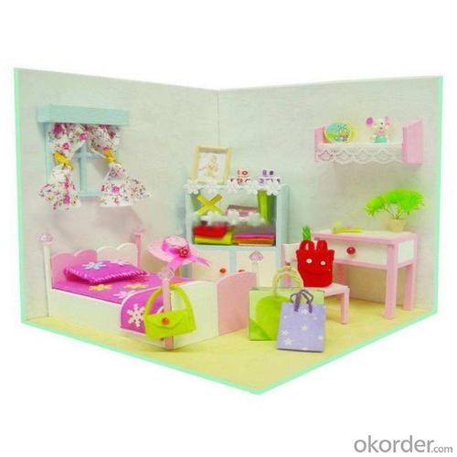 Adult Wooden Doll House, Diy Wooden Toy House, Miniature Wood Crafts House System 1