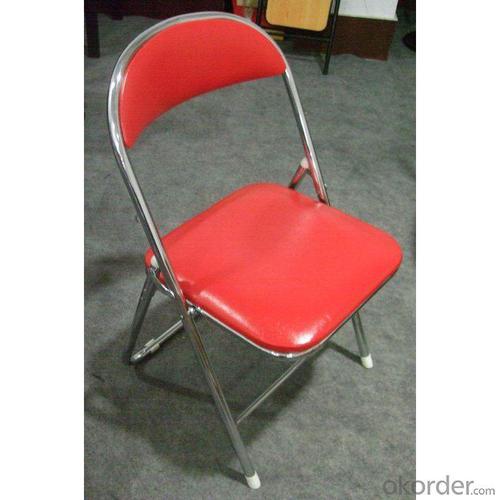 Portable PU Folding Children's Chair with Powder Coating Steel for Primary School System 1