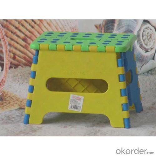 Foldable Kids' Stool with Environmental Plastic Cute and Comfortable System 1