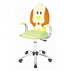 Stylish Children's Computer Chair with Chromed Steel Frame