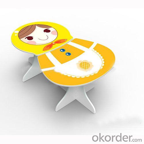 Children Table Kids Desk Assembled in Cartoon Russian Doll Pattern System 1