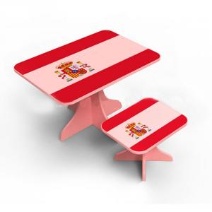 Student Study Desk School Furniture Kids Study Table in Flag Design System 1