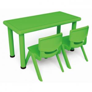 Two Seats Square Desk Pp Plastic Children'S Chairs System 1