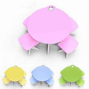 Student Study Desk/Children Table/Kids Furniture and Chair Set in Fruit Shape Cartoon System 1