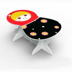 Children Furniture Preschool Children Table/Kids Study Table in 3D Russian Matryoshka Shape Cartoon