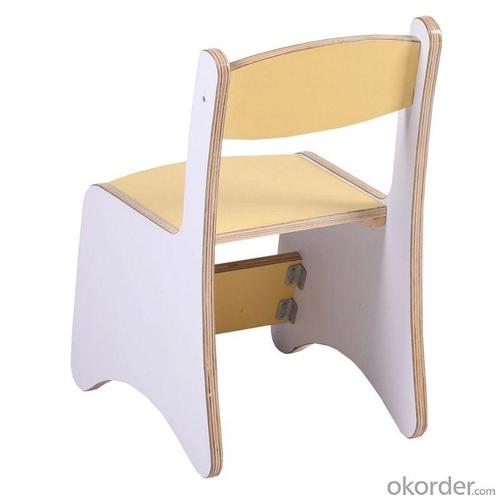 Multilayer Wooden Kids' Chair for Preschool Ergonomic Design Yellow System 1