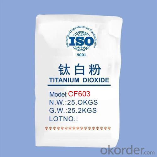 Titanium Dioxide Tio2 Rutile on Fiber Grade with High Quality  CF603 System 1