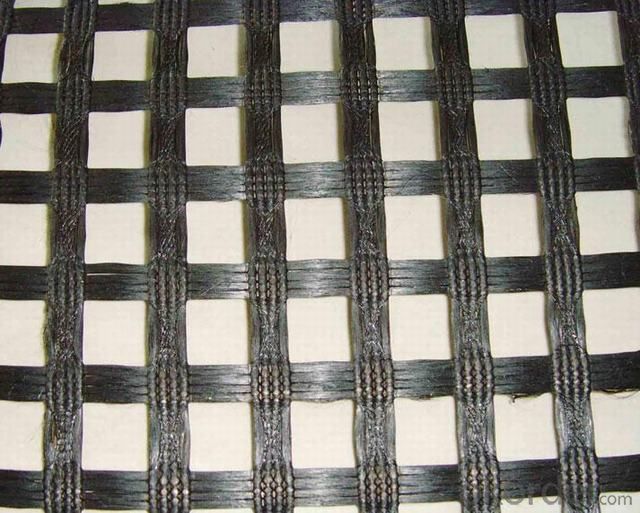 Polyester Geogrid for Roadbed,Airport,Railway,Slope,Retaining Wall Reinforced,100m/roll