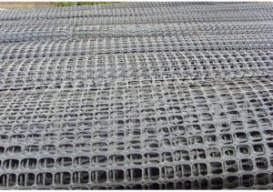 HDPE Uniaxial Geogrid with High Tensile Strength for Retaining Wall/Road Consturction System 1
