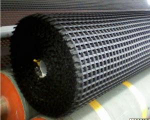 Polyester Geogrid with PVC Coated Warp Knitted for Roadbed/Airport/Railway/Slope/Retaining