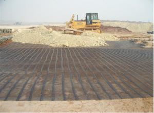 Wrap Knitting Polyester Geogrid with PVC Coated for Roadbed/Airport/Railway Reinforcement System 1