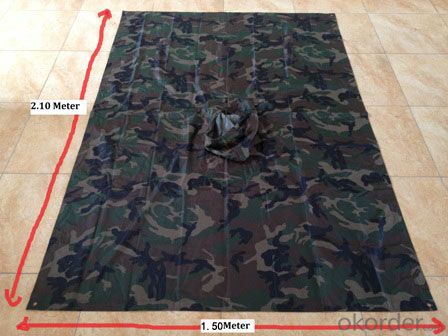 Military Raincoat Camo Poncho