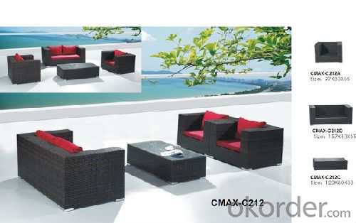 rattan&wicker sofa set outdoor furniture