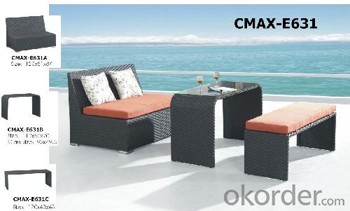 Hot Sale Aluminium Brushed Outdoor Furniture Bar set for Beer CMAX-E631