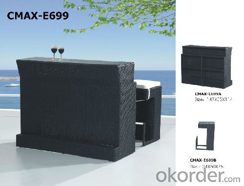 Fashion Rattan Bar Set for Outdoor Furniture CMAX-E699