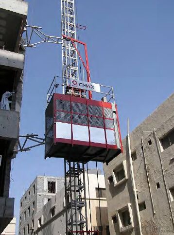 Construction Hoist SC150D,produced and decorated by aluminum molded board, punched-plate or figured aluminm board