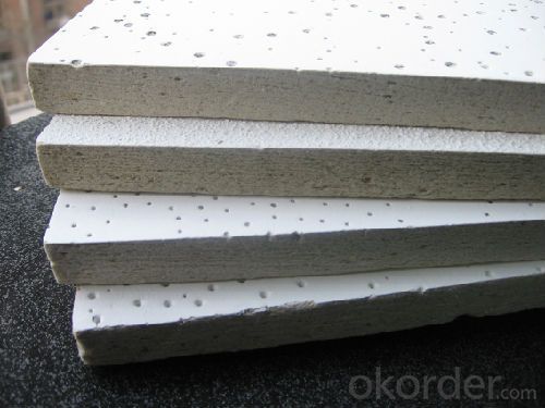 Manufacture  of Sandy Texture/Pinhole/Lovely Worm/Mineral Fiber Ceiling Tiles Many Patterns