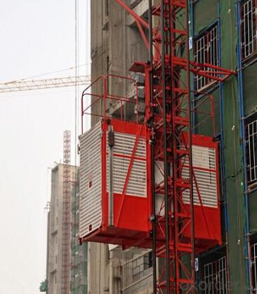 The Multifunctonal Construction Hoist with Hot Galvanzed Cage