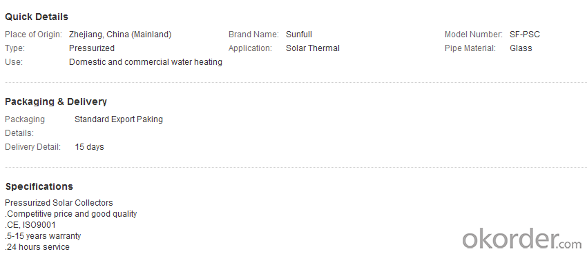 Trough type solar heat collector  In trough solar thermal field