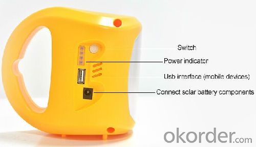 5.5V Solar lantern with AC charger and PV module