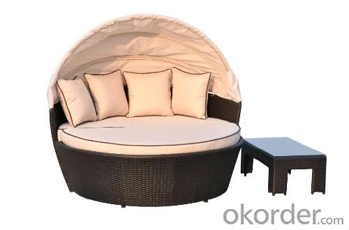 Garden Daybeds with Cushion Covers Shower Proof BDAR-L2 Beige