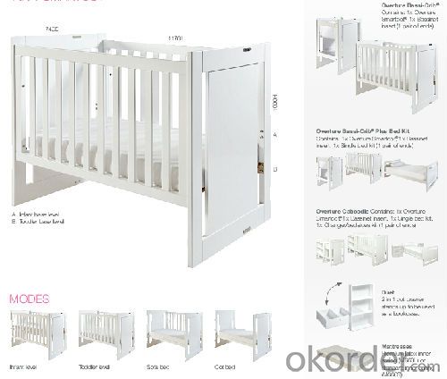 Overture Caboodle 2016 hot sale Soild Wooden Baby Cribs Baby Beds