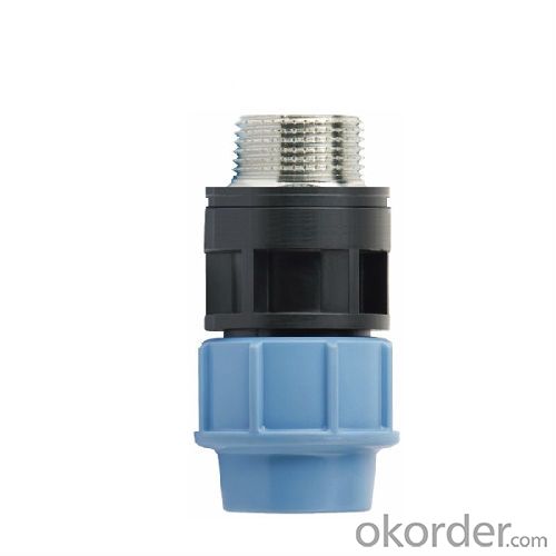 High  Quality  Male adaptor with brass threaded insert