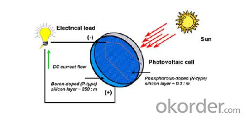 Monocrystalline Solar Cell for Solar PV Panel