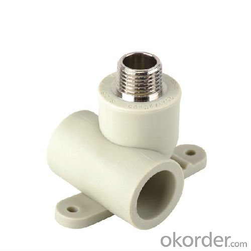 PPR Elbow Plastic Fitting Tee with Tap Connector Male