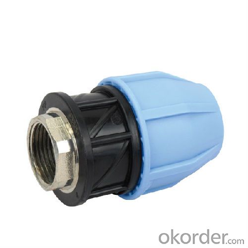 PP FEMALE ADAPTOR WITH BRASS THREADED INSERT PP COMPRESSION FITTINGS
