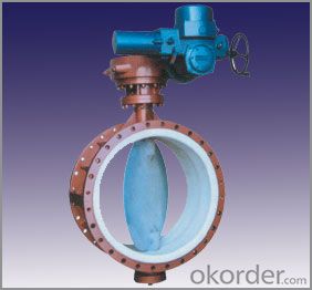 DUCTILE IRON BUTTERFLY VALVE DN300 China
