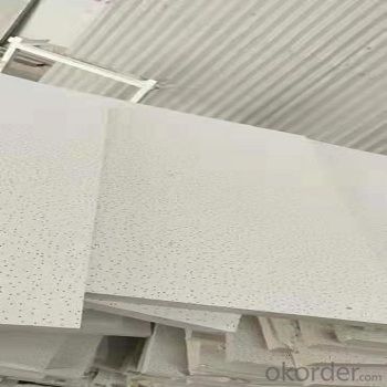 mineral fiber ceiling-595x595x15mm or 603x603x15mm size