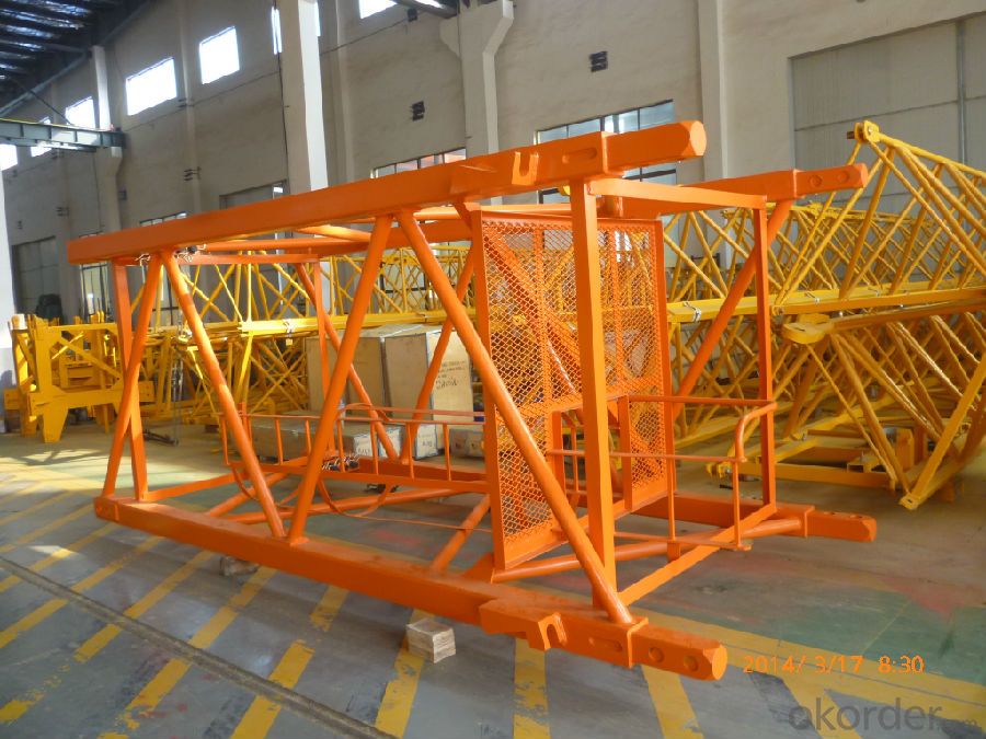 Famous Brand Tower Crane Spare Parts: Mast Section, Base Anchorage, Climbing Cage, Tie-in Frame