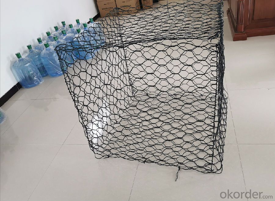 PVC Coated Hexagonal Gabion Mesh Stone Cage