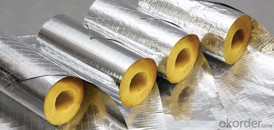 Aluminum Foil Facing Fiberglass Foil Insulation Facing For Rock Wool