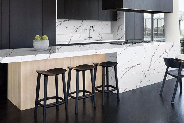 Quartz Stone Engineered Synthetic Stone Countertop Worktop Benchtop Vanity Solid Surface Fabricator