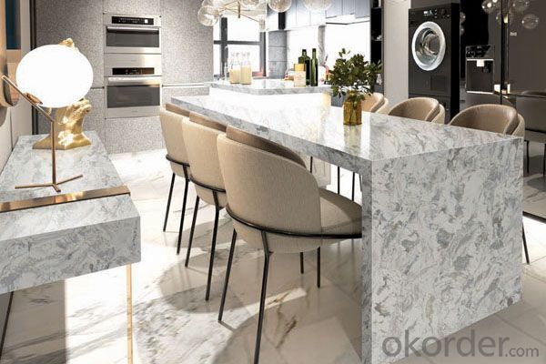 Quartz Stone Engineered Synthetic Stone Countertop Worktop Benchtop Vanity Solid Surface Fabricator