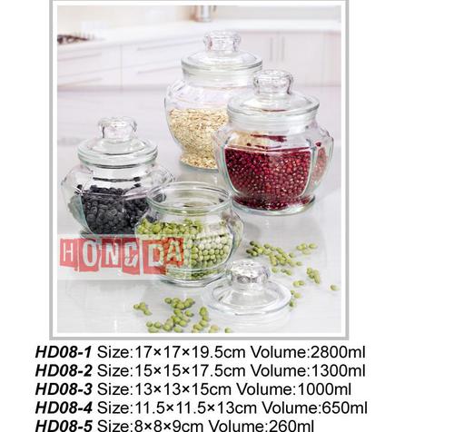 Glass Storage Jar HD08 System 1