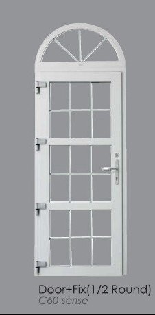 PVC Fixed Window Soundproof and Double Glass System 1